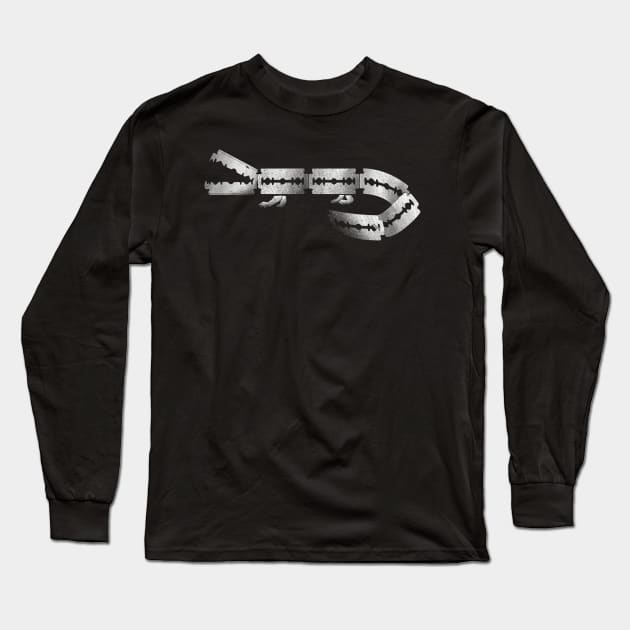 razor crocodile Long Sleeve T-Shirt by barmalisiRTB